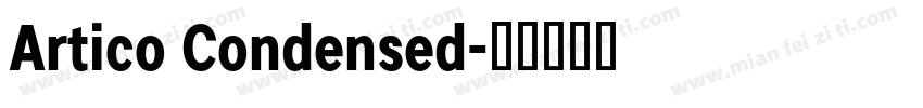 Artico Condensed字体转换
